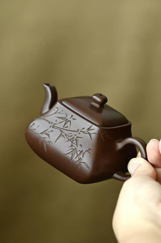 Fengliuzaixiang· Fully Handmade / Capacity: 130cc / Family-owned old purple clay