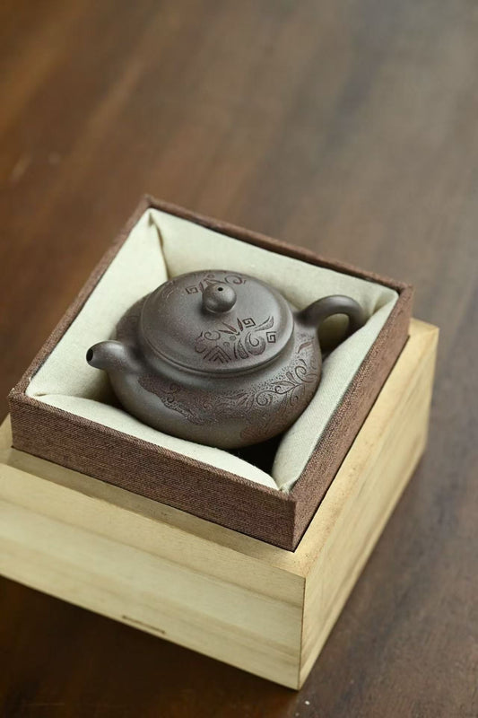 ingzhou imitation of ancient style, all handmade. /capacity 150cc/raw ore green segment